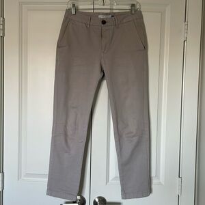Gray Chino Pants. Slim Fit